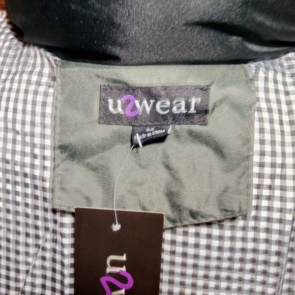 Mens Olive Green Bomber Puffer Coat - Picture 4 of 8